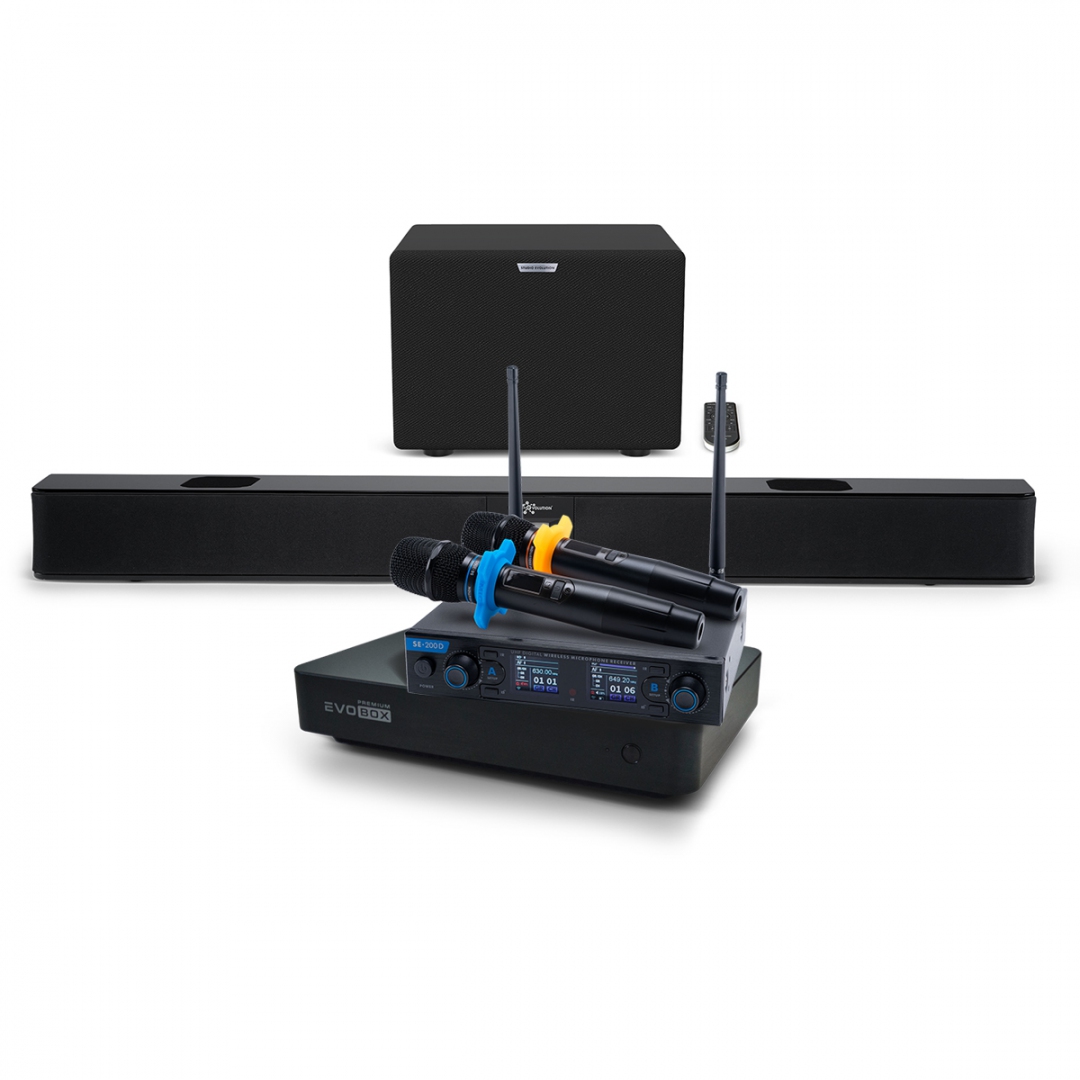 Hi-End караоке-система EVOBOX Premium + EvoSoundBar (саундбар с караоке) в Североморске