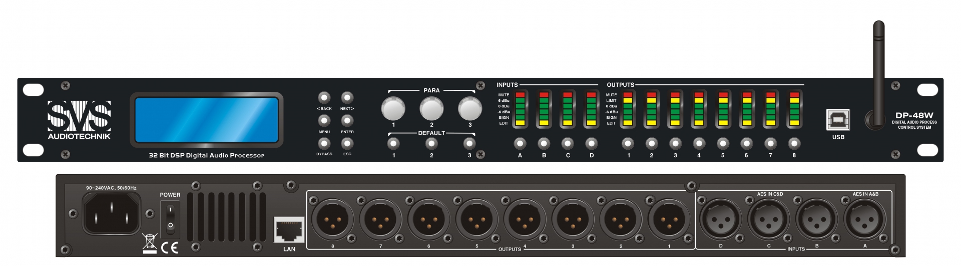 SVS Audiotechnik DP-48W Цифровой процессор: 4 входа 8 выходов в Североморске
