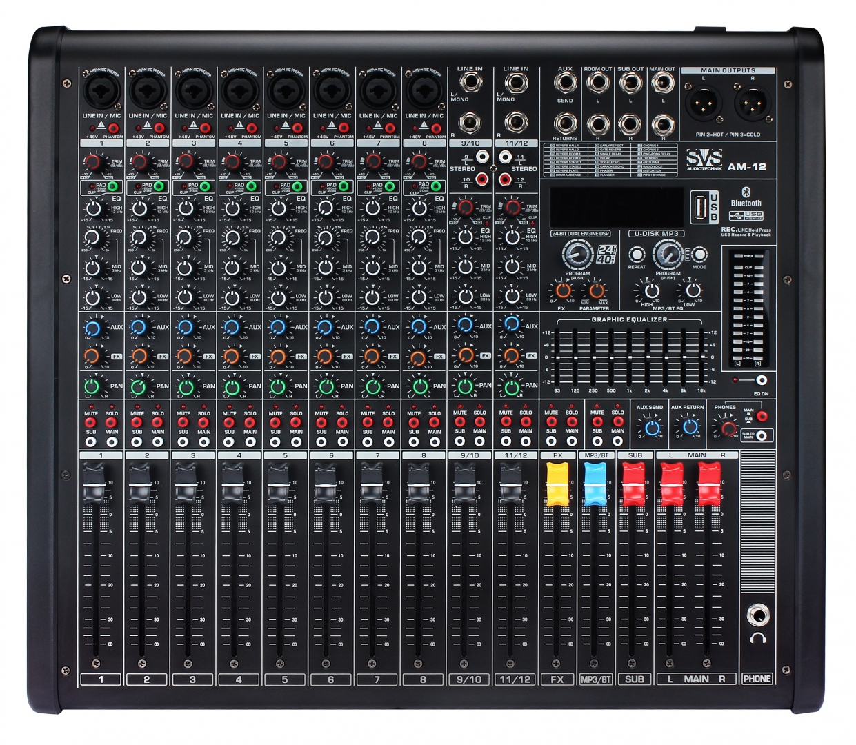 SVS Audiotechnik mixers AM-12 Микшерный пульт аналоговый, 12-канальный в Североморске
