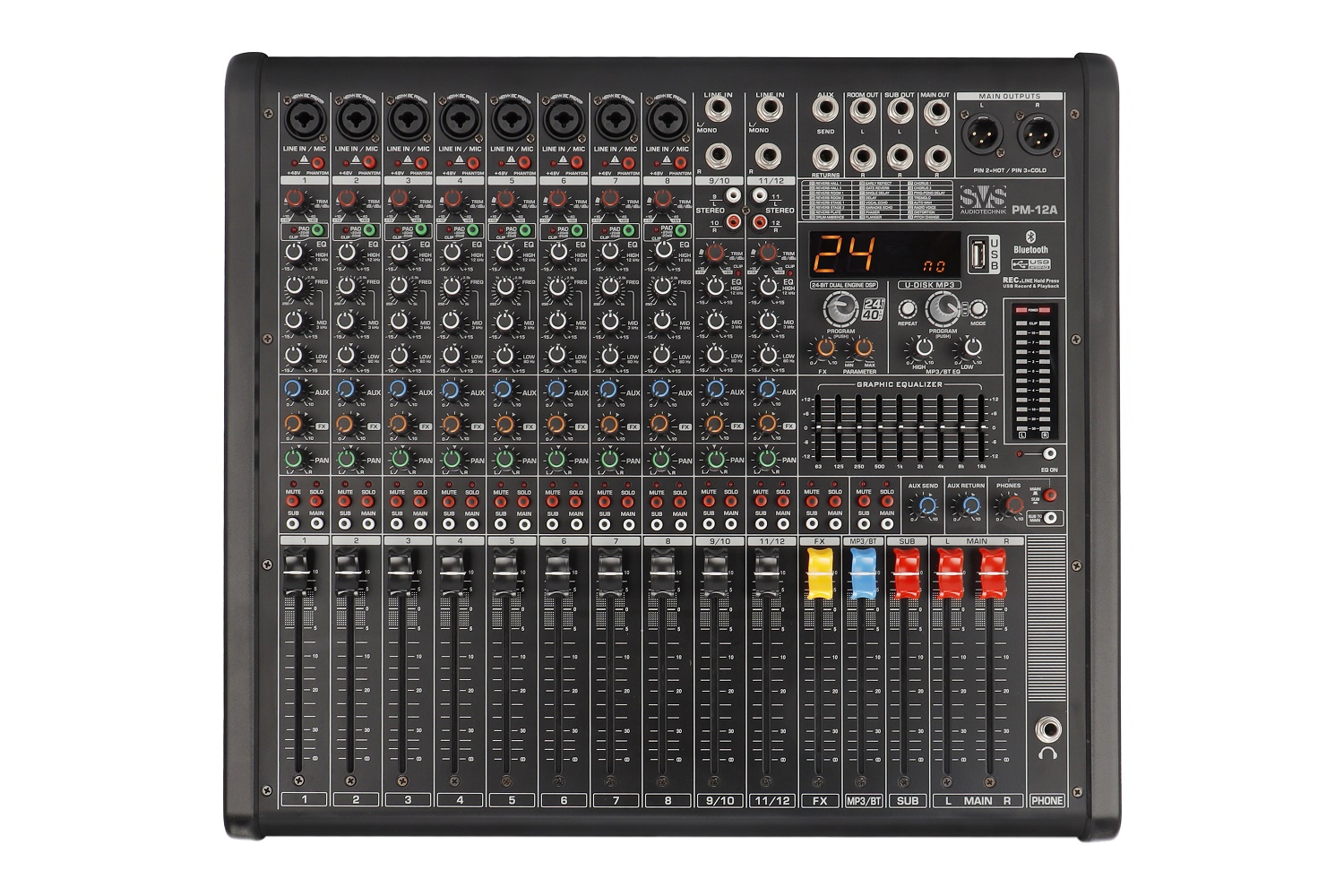 SVS Audiotechnik mixers PM-12A Активный аналоговый микшерный пульт, 12-канальный в Североморске